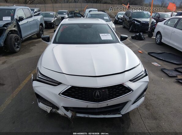 19UUB5F45MA007014 2021 ACURA TLX White Instrument cluster view