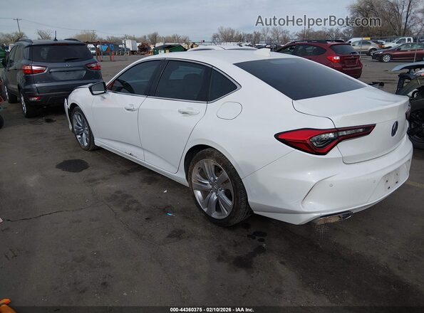 19UUB5F45MA007014 2021 ACURA TLX White Rear left