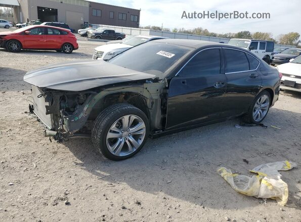 19UUB6F49MA801732 2021 ACURA TLX Черный Передняя левая четверть