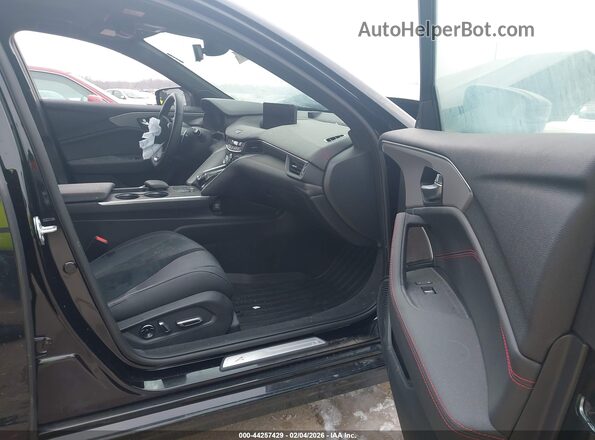 19UUB6F59SA003284 2025 ACURA TLX Black Widok wnętrza z przodu