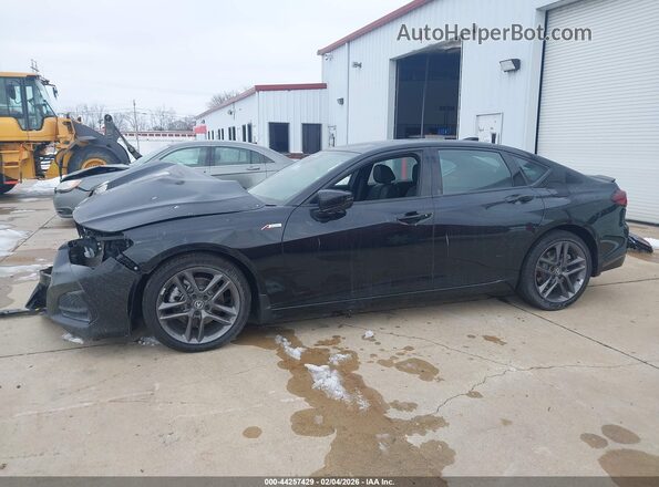 19UUB6F59SA003284 2025 ACURA TLX Black Widok wnętrza 360 stopni