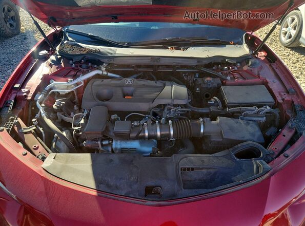 19UUB6F63MA008346 2021 ACURA TLX Red Вид задньої частини салону