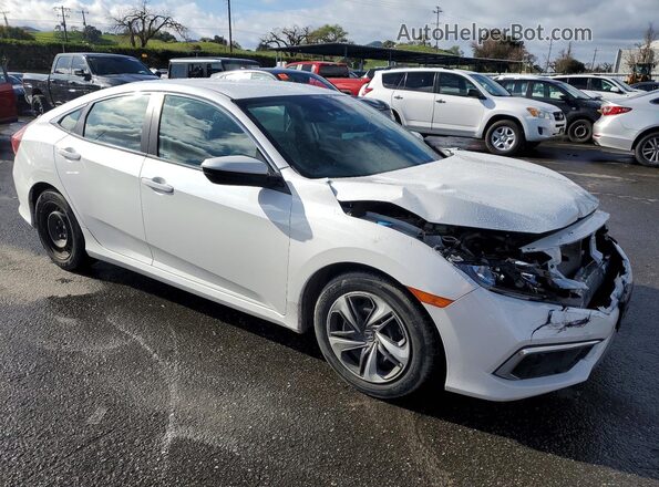 19XFC2F60KE204400 2019 HONDA CIVIC Белый Передняя правая четверть