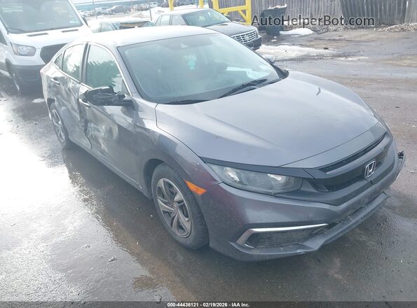 19XFC2F63KE005387 2019 HONDA CIVIC Gray წინა მარჯვენა