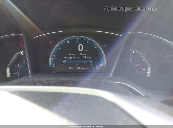 19XFC2F73HE043798 2017 HONDA CIVIC Black Widok tylnych siedzeń
