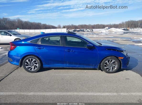 19XFC2F74JE025185 2018 HONDA CIVIC Синий Вид задней части салона