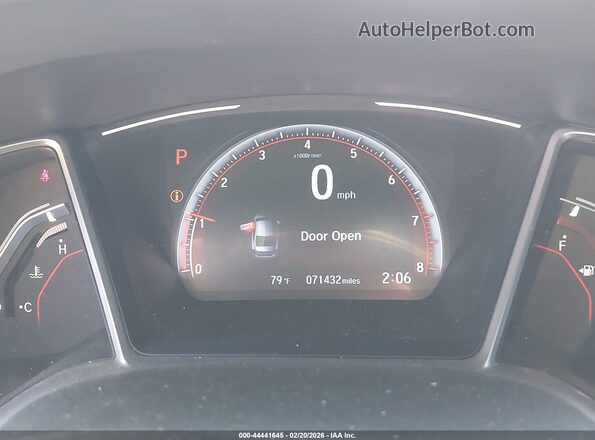 19XFC2F81KE023064 2019 HONDA CIVIC Black Vista de los asientos traseros