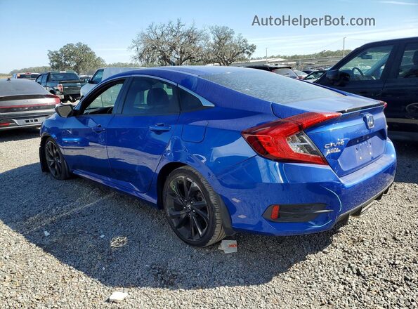 19XFC2F81KE046120 2019 HONDA CIVIC Синий Задняя левая четверть
