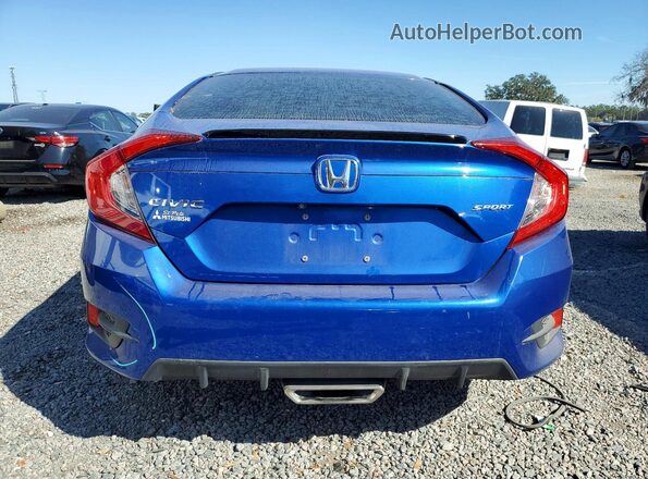 19XFC2F81KE046120 2019 HONDA CIVIC Синий Вид сзади