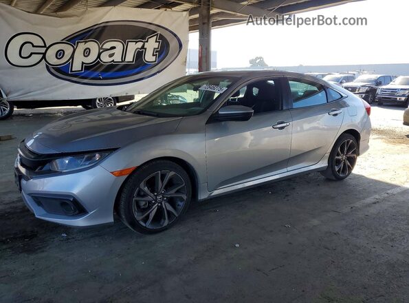 19XFC2F81KE208361 2019 HONDA CIVIC Silver Передня ліва чверть