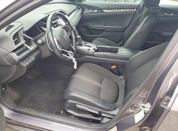 19XFC2F85KE204636 2019 HONDA CIVIC Gray Вид салону спереду