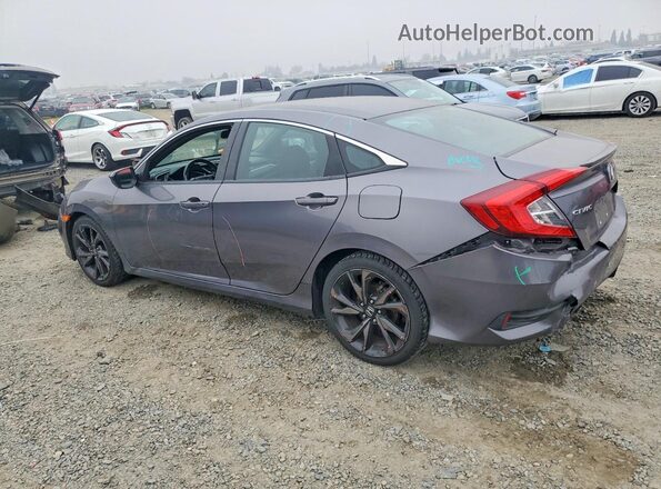 19XFC2F85KE204636 2019 HONDA CIVIC Gray Задня ліва чверть