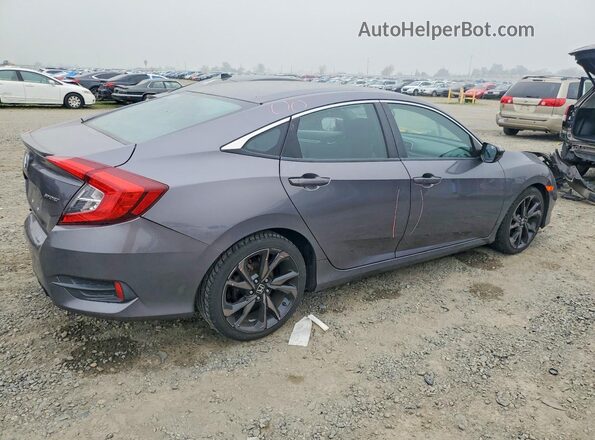 19XFC2F85KE204636 2019 HONDA CIVIC Gray Задня права чверть