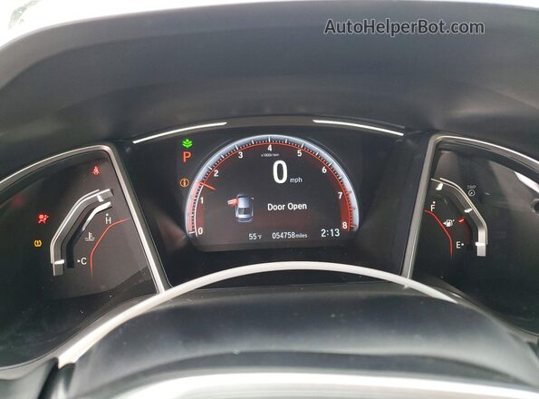19XFC2F85LE200457 2020 HONDA CIVIC Серебряный Вид щитка приборов