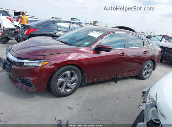 19XZE4F55LE000641 2020 HONDA INSIGHT Burgundy Widok wnętrza 360 stopni