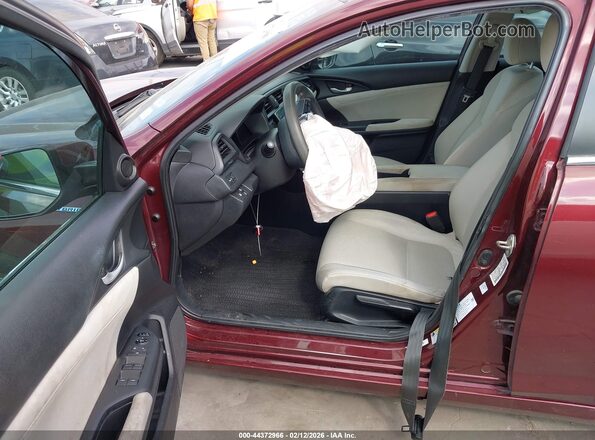 19XZE4F55LE000641 2020 HONDA INSIGHT Burgundy Widok wnętrza z przodu