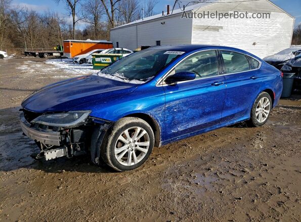 1C3CCCAB1HN506736 2017 CHRYSLER 200 Синий Передняя левая четверть