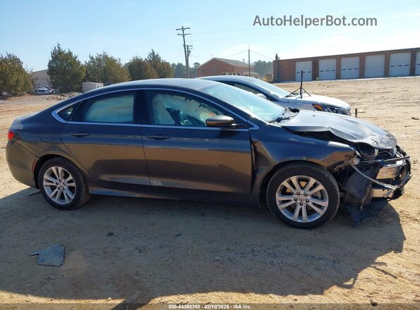1C3CCCAB1HN510205 2017 CHRYSLER 200 Серый Вид задней части салона