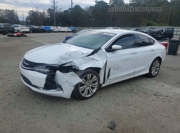 1C3CCCAB6GN103527 2016 CHRYSLER 200 White წინა მარცხენა ხედი სამი მეოთხედიდან