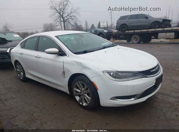1C3CCCAB9GN149028 2016 CHRYSLER 200 Белый Передняя правая четверть