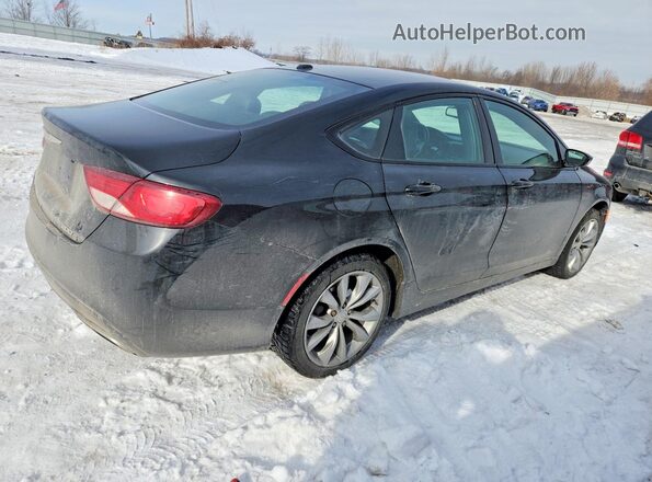 1C3CCCDGXGN184054 2016 CHRYSLER 200 Черный Задняя правая четверть
