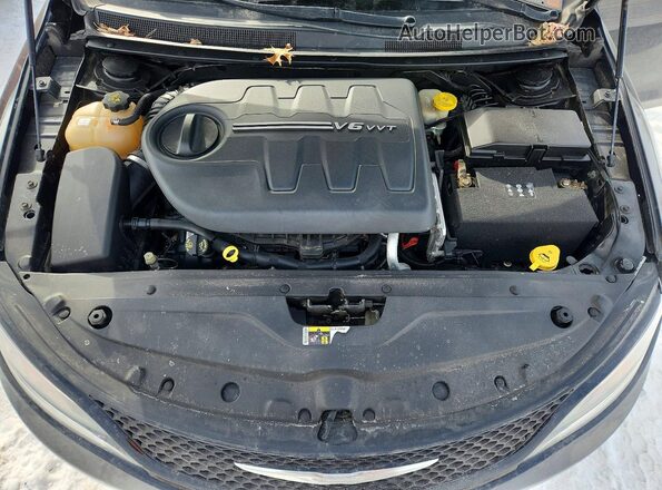 1C3CCCDGXGN184054 2016 CHRYSLER 200 Черный Вид задней части салона