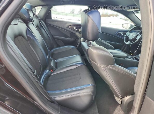 1C3CCCDGXGN184054 2016 CHRYSLER 200 Черный Вид задних сидений