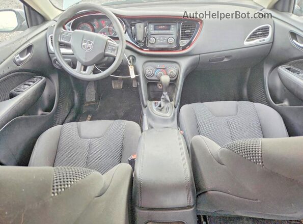 1C3CDFAA6GD531304 2016 DODGE DART Silver Widok deski rozdzielczej