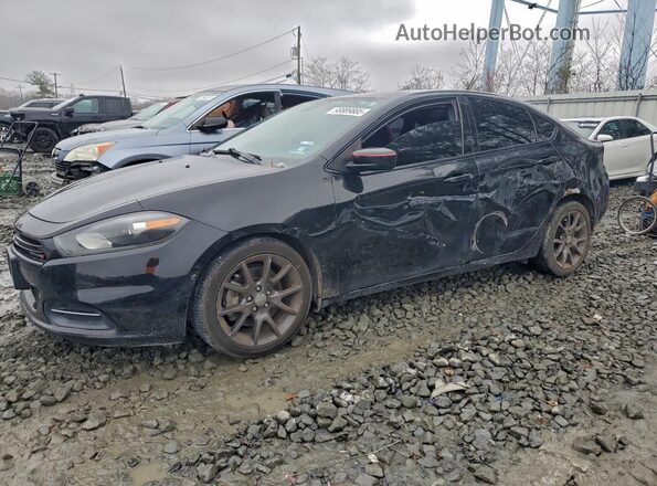 1C3CDFAA7GD728885 2016 DODGE DART Black Front left