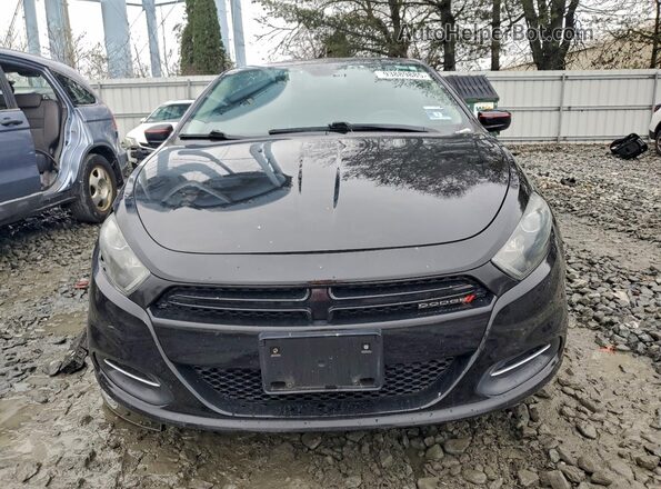 1C3CDFAA7GD728885 2016 DODGE DART Black Front view