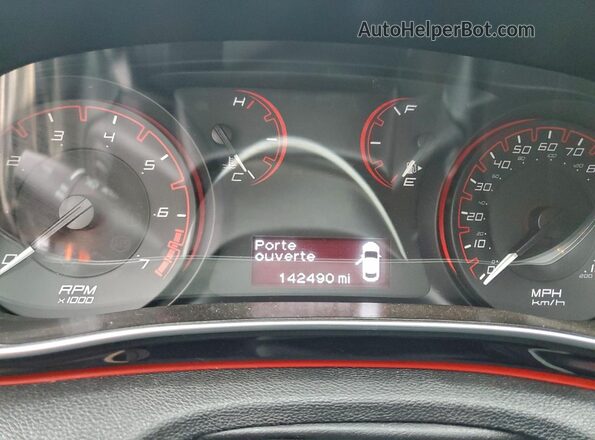 1C3CDFAA7GD728885 2016 DODGE DART Black Instrument cluster view