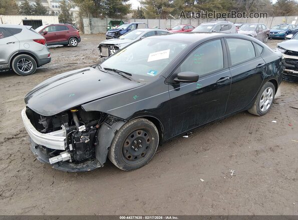 1C3CDFAAXGD679794 2016 DODGE DART Black Przód lewy