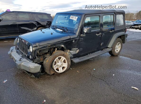 1C4BJWDG2HL536460 2017 JEEP WRANGLER Черный Передняя левая четверть