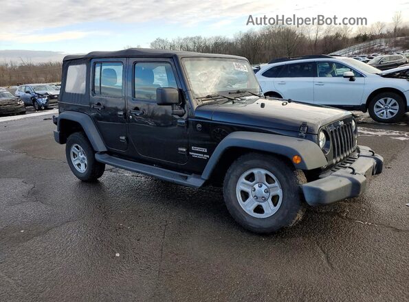 1C4BJWDG2HL536460 2017 JEEP WRANGLER Черный Передняя правая четверть