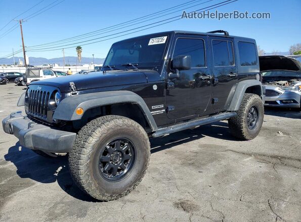 1C4BJWDG4GL222968 2016 JEEP WRANGLER Black Передня ліва чверть