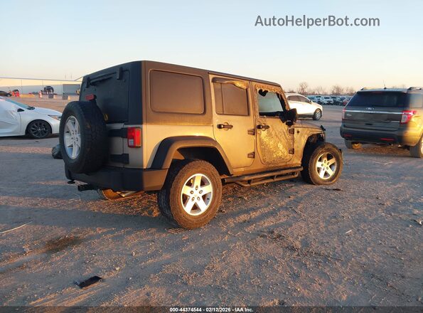 1C4BJWDG8GL316349 2016 JEEP WRANGLER UNLIMITED Желто-коричневый Задняя правая четверть