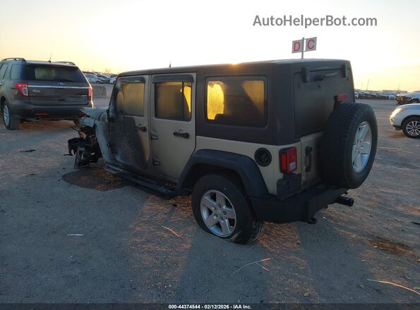1C4BJWDG8GL316349 2016 JEEP WRANGLER UNLIMITED Желто-коричневый Задняя левая четверть