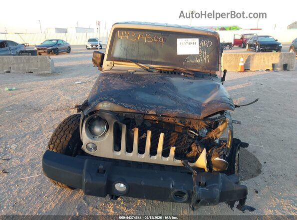 1C4BJWDG8GL316349 2016 JEEP WRANGLER UNLIMITED Желто-коричневый Вид сзади