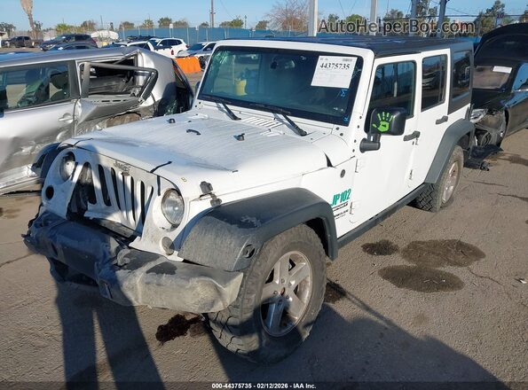 1C4BJWDG9GL196948 2016 JEEP WRANGLER UNLIMITED Белый Передняя левая четверть