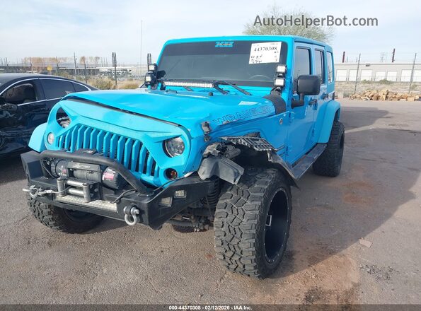 1C4BJWDG9HL612028 2017 JEEP WRANGLER UNLIMITED Синий Вид спереди