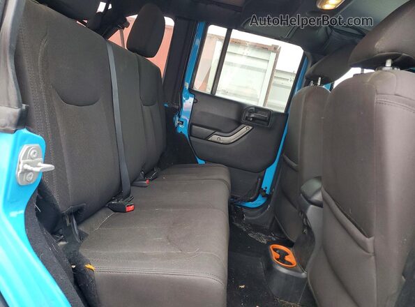 1C4BJWDG9HL738714 2017 JEEP WRANGLER Синий Вид задних сидений
