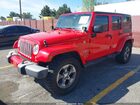 2018 Jeep Wrangler Jk Unlimited Sahara 4x4 Красный vin: 1C4BJWEG4JL935682