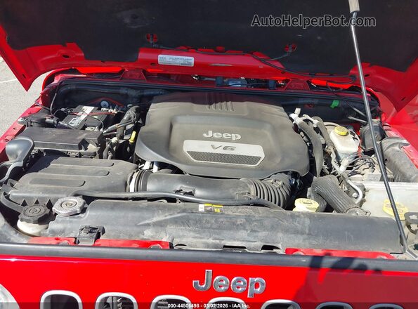 1C4BJWEG4JL935682 2018 JEEP WRANGLER Красный Вид сзади