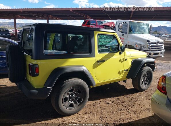 1C4GJXANXPW634017 2023 JEEP WRANGLER Желтый Вид щитка приборов
