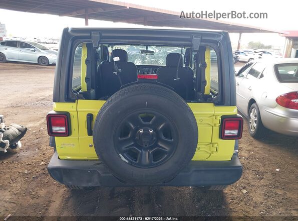 1C4GJXANXPW634017 2023 JEEP WRANGLER Желтый Вид спереди