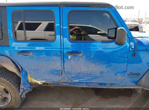 1C4HJXDM2NW224672 2022 JEEP WRANGLER UNLIMITED Blue Widok z przodu