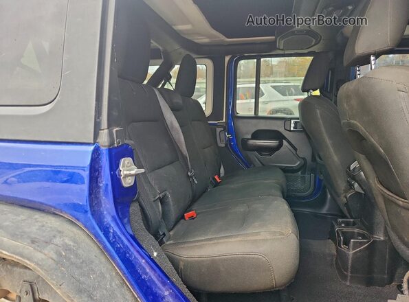 1C4HJXDN0JW283612 2018 JEEP WRANGLER Синий Вид задних сидений