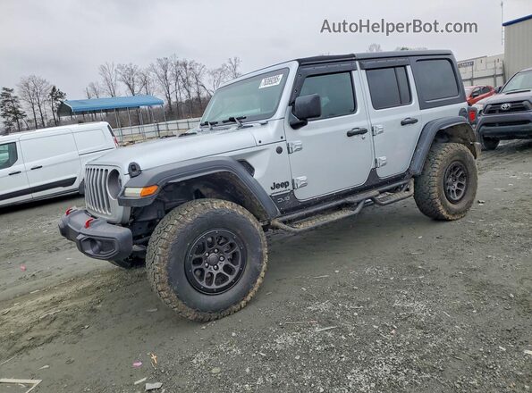 1C4HJXDN0PW511682 2023 JEEP WRANGLER Silver Առջևի ձախ երեք քառորդ տեսարան