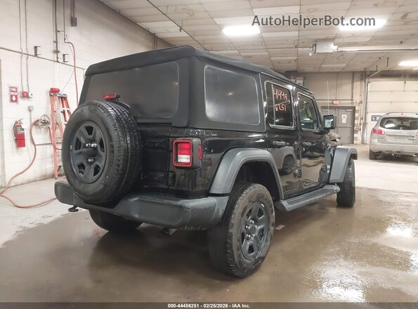 1C4HJXDN2JW183530 2018 JEEP WRANGLER UNLIMITED Черный Задняя правая четверть
