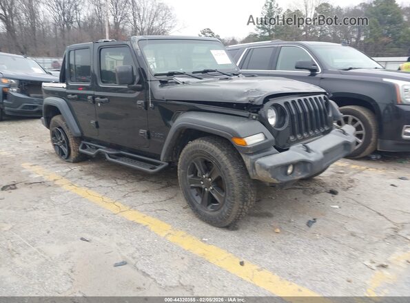 1C4HJXDN2LW195941 2020 JEEP WRANGLER UNLIMITED Черный Передняя правая четверть